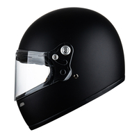 Casque de moto rétro intégral unisexe VCOROS A600 pour adultes, coque légère en fibre de verre, homologué DOT