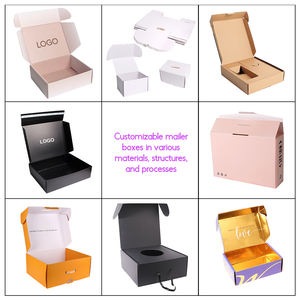 Cajas de Envío Personalizadas de Cartón Corrugado Negro Mate con Relieve y Recubrimiento UV, Cajas de Envío de Lujo para Calcetines, Materiales Reciclados - Product Image 6