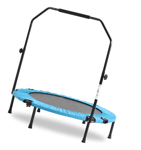 Minitrampolín plegable <span class=keywords><strong>de</strong></span> 36 "/38"/40 "para adultos, trampolín <span class=keywords><strong>de</strong></span> ejercicio con bandas <span class=keywords><strong>de</strong></span> resistencia, trampolín rebotador para Fitness, interior - Product Image 1