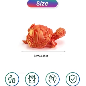 Se Busca Distribuidor: Adornos de <span class=keywords><strong>Animales</strong></span> Impresos en 3D con Degradado Oceánico, Tortuga Mecánica para Coleccionistas Adultos, Alta Rentabilidad, MOQ Bajo - Product Image 6