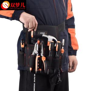 Multifunctionele Waterdichte Elektrische Gereedschapskit Rugzak Canvas Tailleboor <span class=keywords><strong>Holster</strong></span> Sleutel Hamer Schroevendraaier Tas Oem Aanpasbaar - Product Image 4