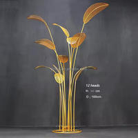 Luxueux mariage métal toile de fond support bananier extérieur décoratif palmier artificiel accessoires en forme d'arche pour fournitures