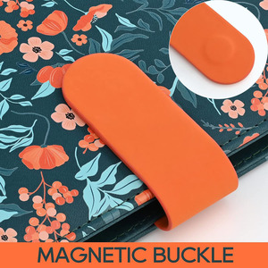 Tùy chỉnh mềm bìa PU da thư mục tập tin A5 kích thước 6 Nhẫn chất kết dính với túi cho A5 giấy - Product Image 3