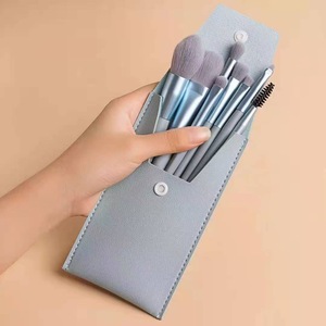 Mini 8-Piece Makeup Brush Set Synthetic Fibers Portable Travel Kit For <b>Eye</b> <b>Shadow</b> - Product Image 3
