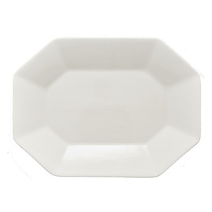 Piatto da Cena Ottagonale Moderno in Ceramica, Piatto di Servizio Bianco in Porcellana a Otto Lati, Pezzo Singolo <span class=keywords><strong>per</strong></span> Hotel, Ristoranti, Matrimoni, Feste - Product Image 6