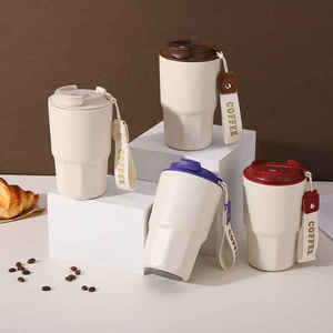 Stainless Steel Straight Cup Vacuum Insulated Coffee Tumbler Portable Leak-Proof Outdoor Water Bottle 6-12 Hours Thermal - Product Image 1