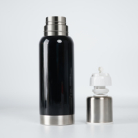 Ensemble de thé Yerba Mate 750 ml, Kit de tasse Mate 8 oz, Bouteille isotherme sous vide en acier inoxydable avec couvercle en silicone anti-fuite, Paille Bombilla, Cadeau