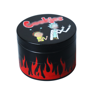 Grinder à herbes en aluminium rose mat avec logo personnalisé, revêtement en caoutchouc souple effet <span class=keywords><strong>gomme</strong></span> céramique, accessoires <span class=keywords><strong>de</strong></span> fumage brillants - Product Image 4