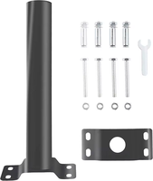 Kit d'extension de poteau d'éclairage solaire personnalisé en acier au carbone, support mural pour lampadaire extérieur
