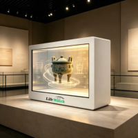 Vitrina Transparente 3D con Cámara de 43 Pulgadas, Pantalla LCD, Pantalla Táctil Interactiva, Holobox Industrial para Exhibición en Museos