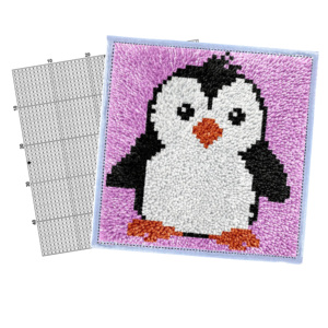 Kits de ganchos de pestillo personalizados, almohada de pingüino bonito, aguja de ganchillo, hilo liso, <span class=keywords><strong>punto</strong></span> de <span class=keywords><strong>cruz</strong></span>, gancho de pestillo, Kits de alfombras <span class=keywords><strong>para</strong></span> decoración de interiores de adultos - Product Image 1
