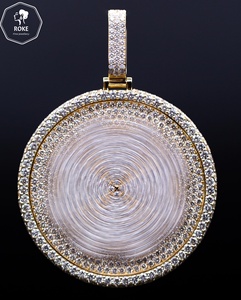 Colgante <span class=keywords><strong>de</strong></span> Diamantes <span class=keywords><strong>de</strong></span> Laboratorio con Diseño <span class=keywords><strong>de</strong></span> Paraguas <span class=keywords><strong>de</strong></span> <span class=keywords><strong>Caballero</strong></span> en 3D, Estilo Francés, <span class=keywords><strong>Oro</strong></span> <span class=keywords><strong>de</strong></span> 9K-18K, Joyería <span class=keywords><strong>de</strong></span> Lujo - Product Image 6