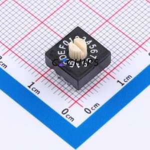 MBR-16-WK(thin) Rotary Encoder Switch Through hole Component (THT) Switch 16 Through Hole True Code - Product Image 1