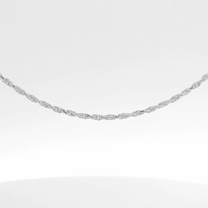 Classic Smooth Braided White Pt950 Fine <b>Rope</b> <b>Chain</b> Necklace For Women Daily Wear Luxury Platinum Jewelry - Product Image 6