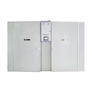 Incubateur d'œufs de poulet de type tunnel industriel pour 38400 œufs avec moteur à économie d'énergie ECM et contrôle PLC à écran tactile - Product Image 2
