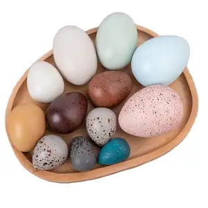 Kids Wooden Eggs Toys Wholesale Kids Pretend Play Eggs Toys Montessori Educational Toys