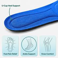 Semelles intérieures confortables AureRight en PU pour chaussures de course - Amorti, soutien de la voûte plantaire, écologiques, durables et antichoc - Unisexe