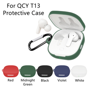Étui de protection en silicone en gros pour <span class=keywords><strong>QCY</strong></span> <span class=keywords><strong>T13</strong></span> avec crochet pour écouteurs - Product Image 2
