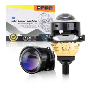 Lentes de Proyector Bi-LED de 3 Pulgadas en Oferta, E8 70W 12V, Faros Delanteros Bi-LED de Aluminio con Luz Alta y Baja para Autos Universales - Product Image 1