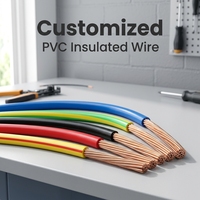 Câble électrique monoconducteur isolé en PVC sur mesure, cuivre massif ou toronné, 1,5 mm, 2,5 mm, 4 mm, 6 mm, 10 mm pour câblage résidentiel