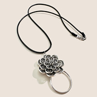 Colliers de lunettes en alliage imprimé de fleurs de style rétro Accessoires classiques jumelés à un cadre en aluminium pour vêtements