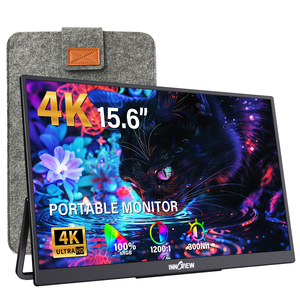Écran portable 4K noir de 15,6 pouces, contraste 1200:1, angle de vision large de 178°, luminosité de 300 nits pour la <span class=keywords><strong>retouche</strong></span> <span class=keywords><strong>photo</strong></span> - Product Image 1