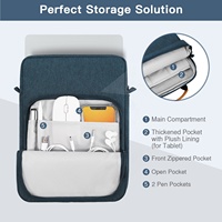 Sac à bandoulière pour ordinateur portable MoKo, résistant aux éclaboussures, housse pour ordinateur portable, pour MacBook Air 15, MacBook Pro 14, Galaxy Tab S9 Ultra 14.6