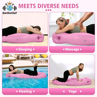 Coussin de grossesse gonflable en PVC en forme de O, matelas aquatique confortable pour dormir sur le ventre