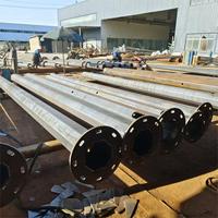 Lámpara de poste cuadrada cónica redonda cónica de postes de acero de alumbrado público usado de metal galvanizado solar decorativo al aire libre