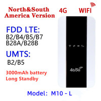 Routeur WiFi de poche 4G 5G LTE MiFi débloqué, version mondiale, point d'accès portable, Amérique du Nord, Amérique du Sud, réseau complet, 3000 mAh