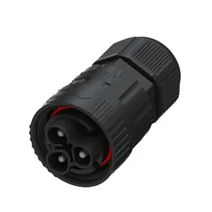 Factory stocked 3 pins AC plug IP68 Waterproof Self-locking connector