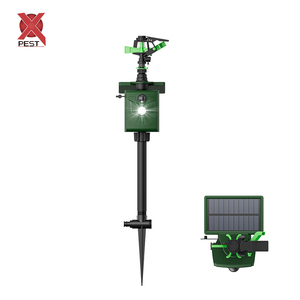 PIR détection solaire Animal répulsif 360 degrés Rotation pulvérisateur d'eau extérieur pour singe ours cerf loup répulsif - Product Image 4