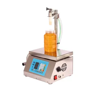 Pequeno semi automático pesagem líquido garrafa de vidro girassol mostarda azeitona óleo essencial palma enchimento máquina