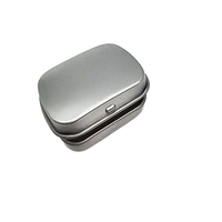 Boîte à savon miniature personnalisée avec couvercle, en fer blanc de qualité alimentaire, emballage rectangulaire recyclable pour bonbons, chocolats, biscuits, menthes