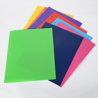 Carpeta de Archivos de PP de Alta Calidad, Más Gruesa, con Logotipo Personalizado, 3 Orificios, Suministros de Oficina, con Dos Bolsillos, Tamaño Carta A4 FC