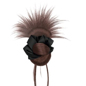 Peluca de moño con pinzas para el cabello, moño bajo, aspecto natural y voluminoso para señorita - Product Image 5