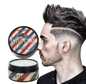 Argile coiffante professionnelle pour barbier Augeas Brand 70G, tenue non rigide, aspect mat naturel, marque privée, stock disponible - Product Image 1