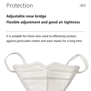 GB2626 CE kn95masker lipat 3D, Masker sekali pakai kn 95 Masker Masker mascarilla tipis bersirkulasi dengan earloop datar - Product Image 3