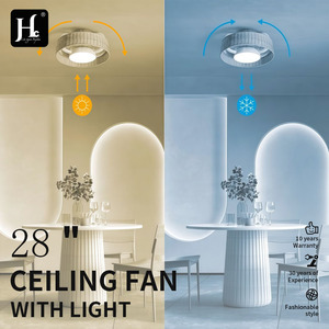 Coastal Style <b>Ceiling</b> Fan <b>Light</b> LED Warm White Surface Mounted Plastic Body 2700K for Living Room - Product Image 6