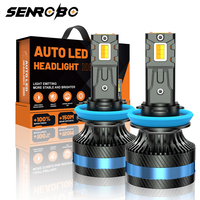 Phares LED de voiture K58S 3 couleurs à forte puissance, universels H1 H4 H7 H11 9005 9006 9012, système d'éclairage automobile - Vente chaude