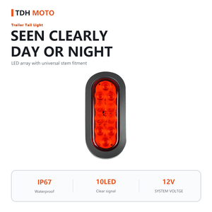 ไฟท้ายรถพ่วง LED 10 เม็ด 12V ไฟท้ายสำหรับรถบรรทุกคาราวานสากล IP67 กันน้ำ 2W อุปกรณ์เสริมไฟรถบรรทุก - Product Image 5