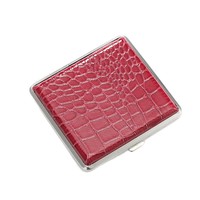 TERWIN Boîte à cigarettes en cuir de haute qualité, vente en gros, style classique, portable, luxe, étui à cigarettes en métal personnalisé