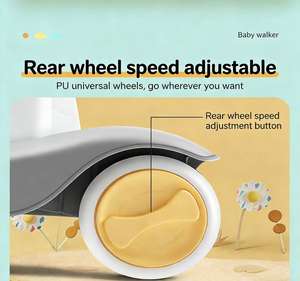 Poussette multifonction anti-jambes en O pour bébés et enfants, trotteur et <span class=keywords><strong>voiture</strong></span> jouet à bascule avec cadre en plastique - Product Image 4