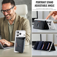 Dompet Kartu Anti Maling RFID Tiga Lipat Universal, Kompatibel Dengan Ukuran iPhone 10.1*6.8*1.8cm