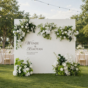 Ensemble de fleurs artificielles pour arche de <span class=keywords><strong>mariage</strong></span> style forêt, guirlande florale suspendue pour toile de fond, scène, décoration de <span class=keywords><strong>mariage</strong></span> en extérieur - Product Image 2