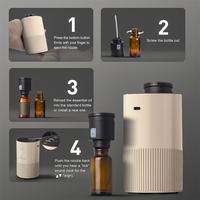 Diffuseur d'arômes électrique rechargeable par USB portable, affichage numérique, plastique, utilisation en hôtel, diffuseur d'huiles essentielles pour voiture, nouvelle batterie