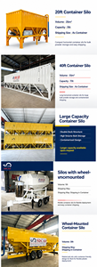 Horizontal Mobile Cement Storage <strong>Containerized</strong> Horizontal Cement Silo With Complete Accessories <strong>for</strong> Bulk Cement - Product Image 4