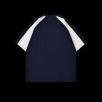Fabricants de vêtements personnalisés couleur bloquant 260 grammes 100% coton été nouveautés col rond manches courtes t-shirt pour hommes