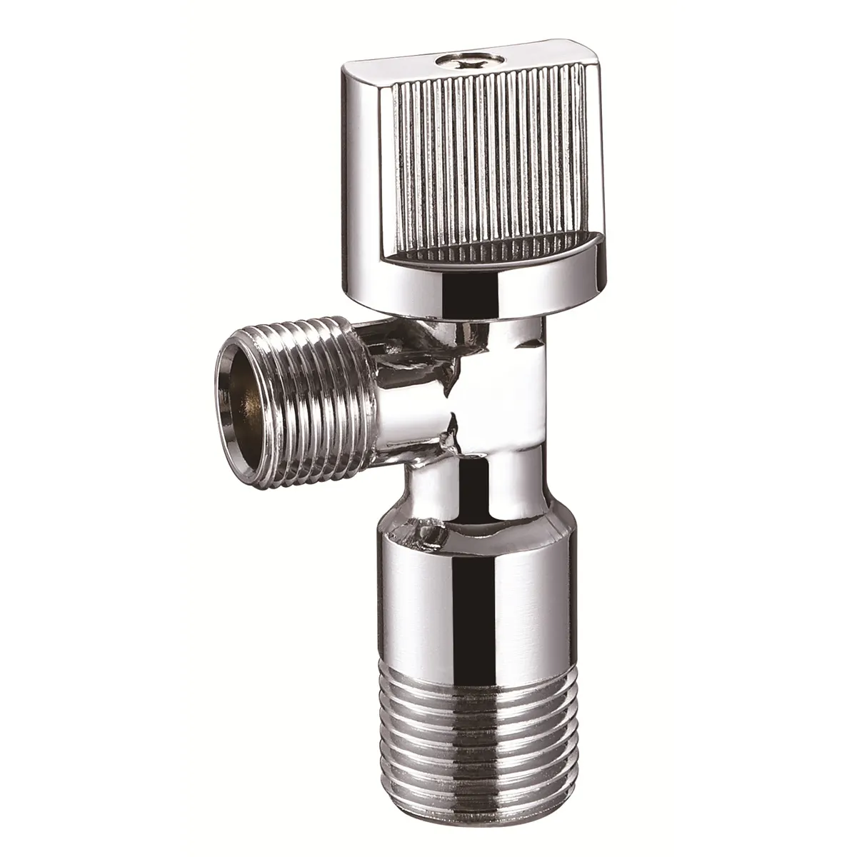 90 Degree Toilet Inlet Control Brass Angle Valve Bathroom Premium Polished Finish Brass Angle Valve