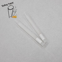 Vente directe du fabricant de tubes en papier à rouler jetables en verre blanc de 10 * 30 mm, spécifiques pour le blanchiment des dents et le tabagisme